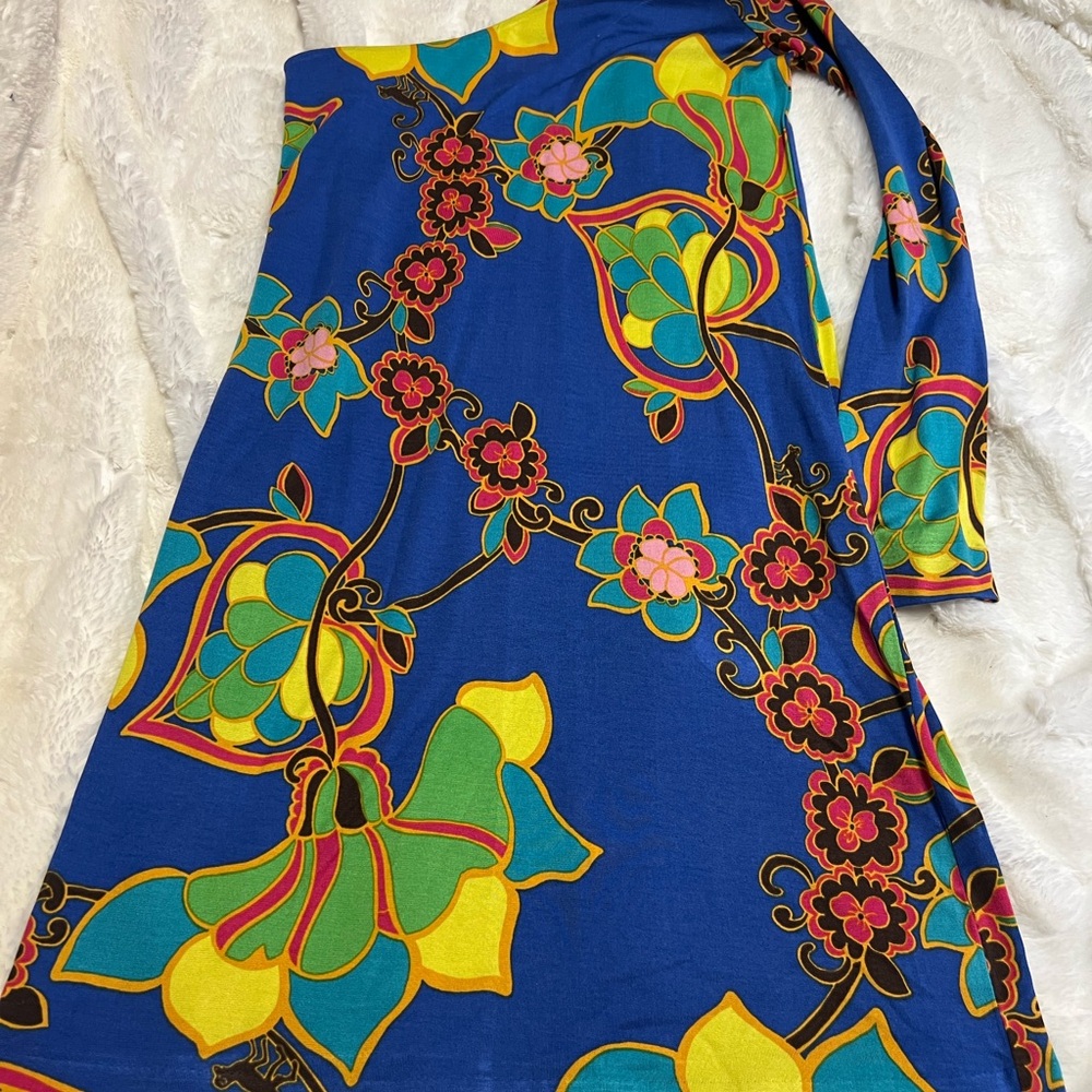 Vibrant Floral Long Sleeve Dress